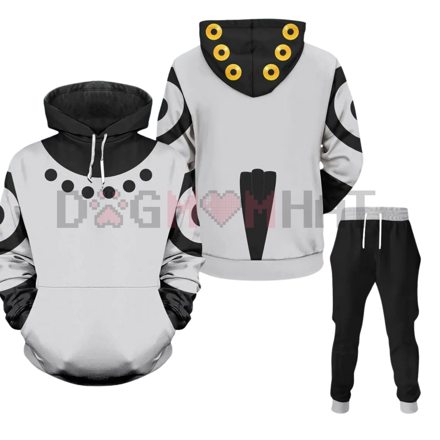 Derpy Tiger Costume Hoodie Jogger – Kpop Demon Hunters Outfit, Huntrix Kpop Cosplay, K-pop Movie Gift