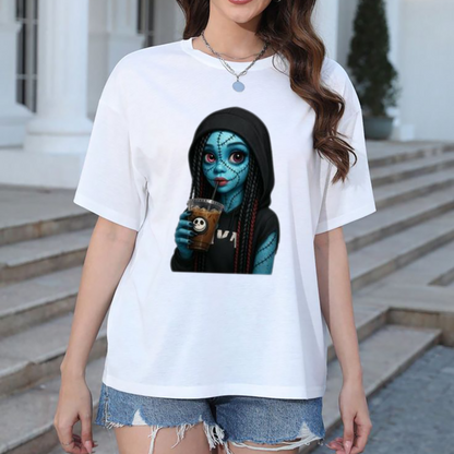 Adult Halloween Shirt Transfers Bundle – DIY Heat Transfer Designs, Spooky Graphic Iron-Ons for T-Shirts
