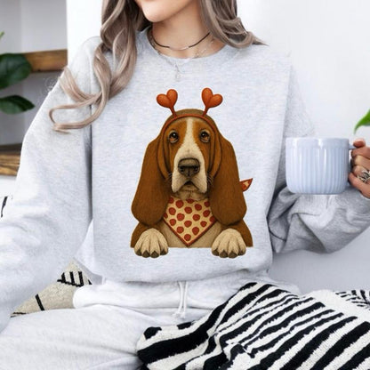 Custom Valentine's Dog Mom Sweatshirt