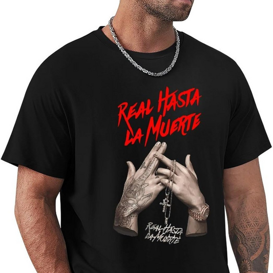 AA Real Hasta La Muerte Fan Shirt - Anuel AA Big Fan Graphic Streetwear Top - Dogmomhat