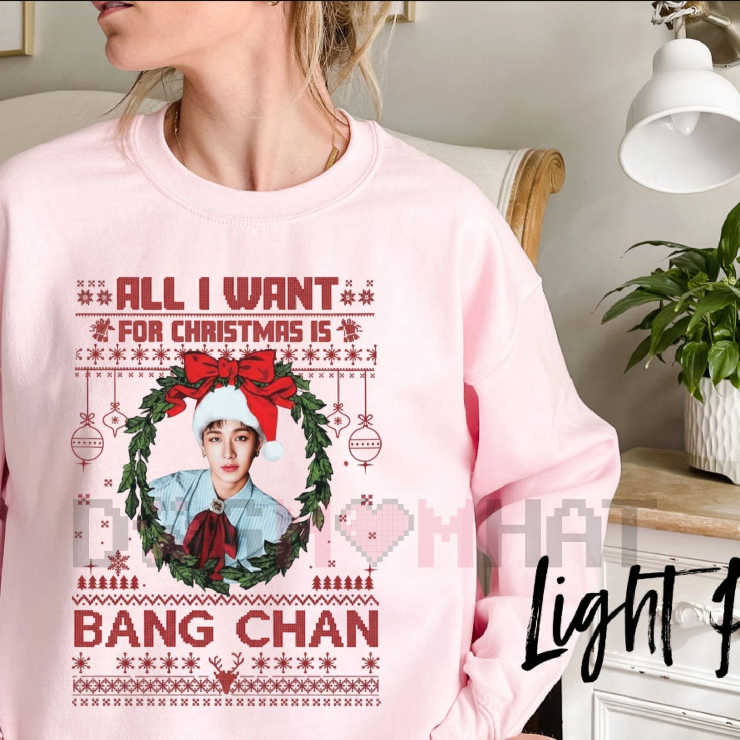 "All I Want for Christmas Is Bang Chan" Sweatshirt – Funny K-Pop Stray Kids Bias Merch-Dogmomhat