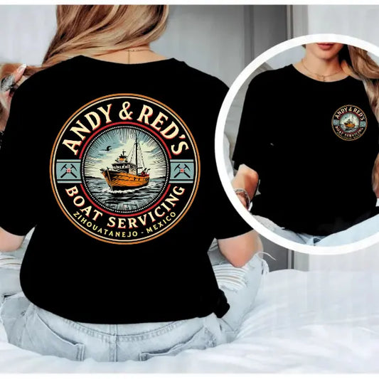 "Andy & Red's Boat Servicing" T-Shirt – Shawshank Redemption Inspired Tee - Dogmomhat