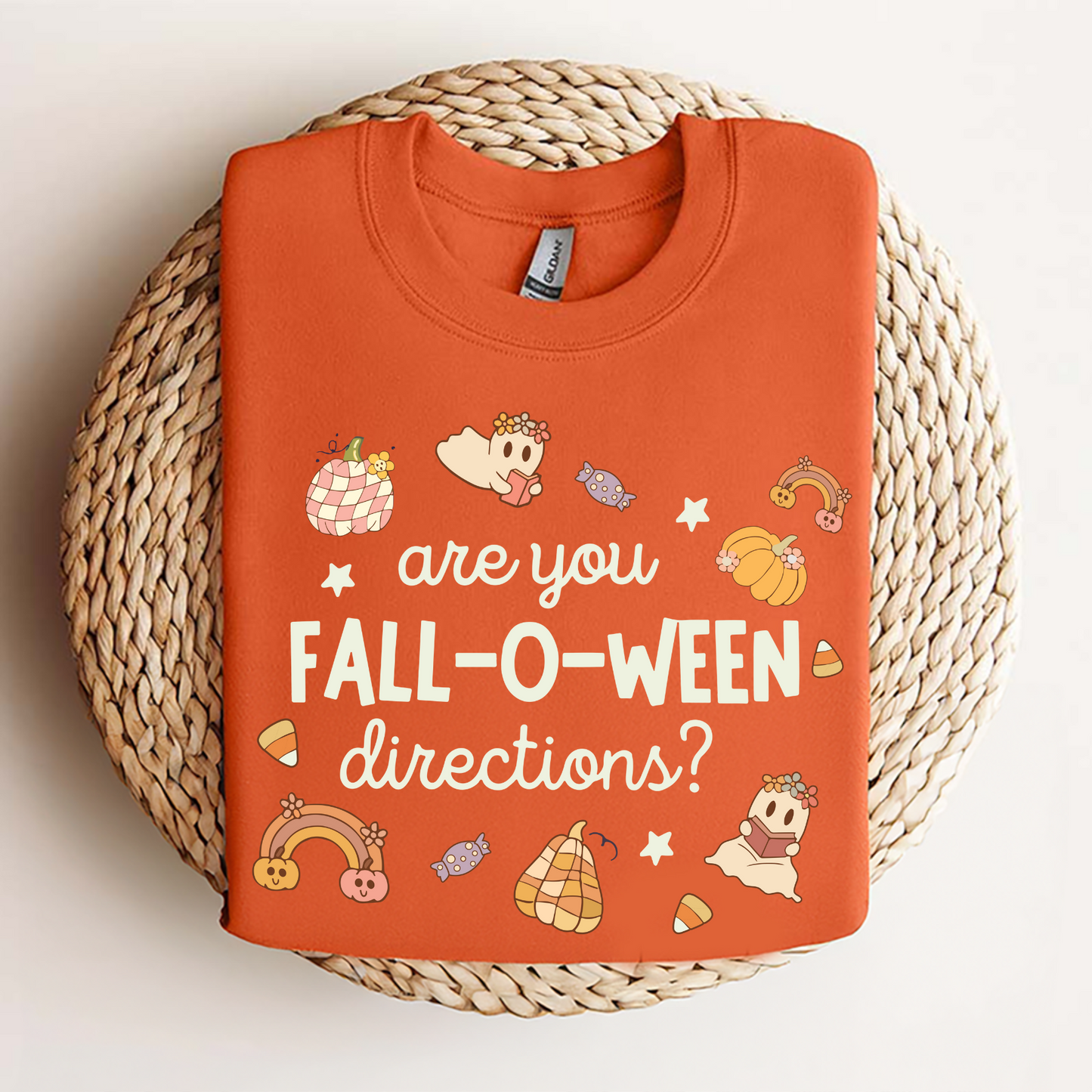 "Are You Fall-O-Ween Directions?" T-Shirt – Funny Halloween Pun Tee - Dogmomhat