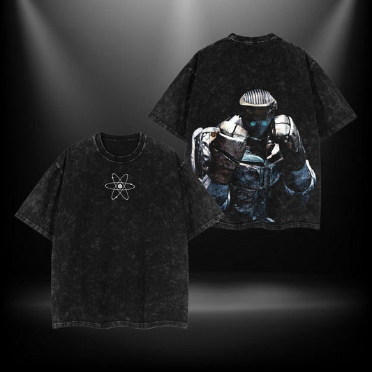 Atom-Inspired Robot T-Shirt – Sci-Fi Graphic Tee for Movie Fans, Oversized or Regular Fit Men’s Casual Shirt - Dogmomhat
