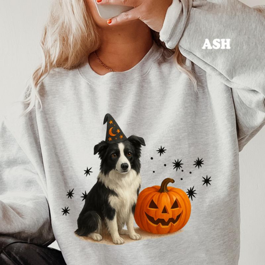 Halloween Witchy Dogs Shirt or Sweatshirt – Cute Unisex Fall Graphic Tee, Relaxed Fit - Part2