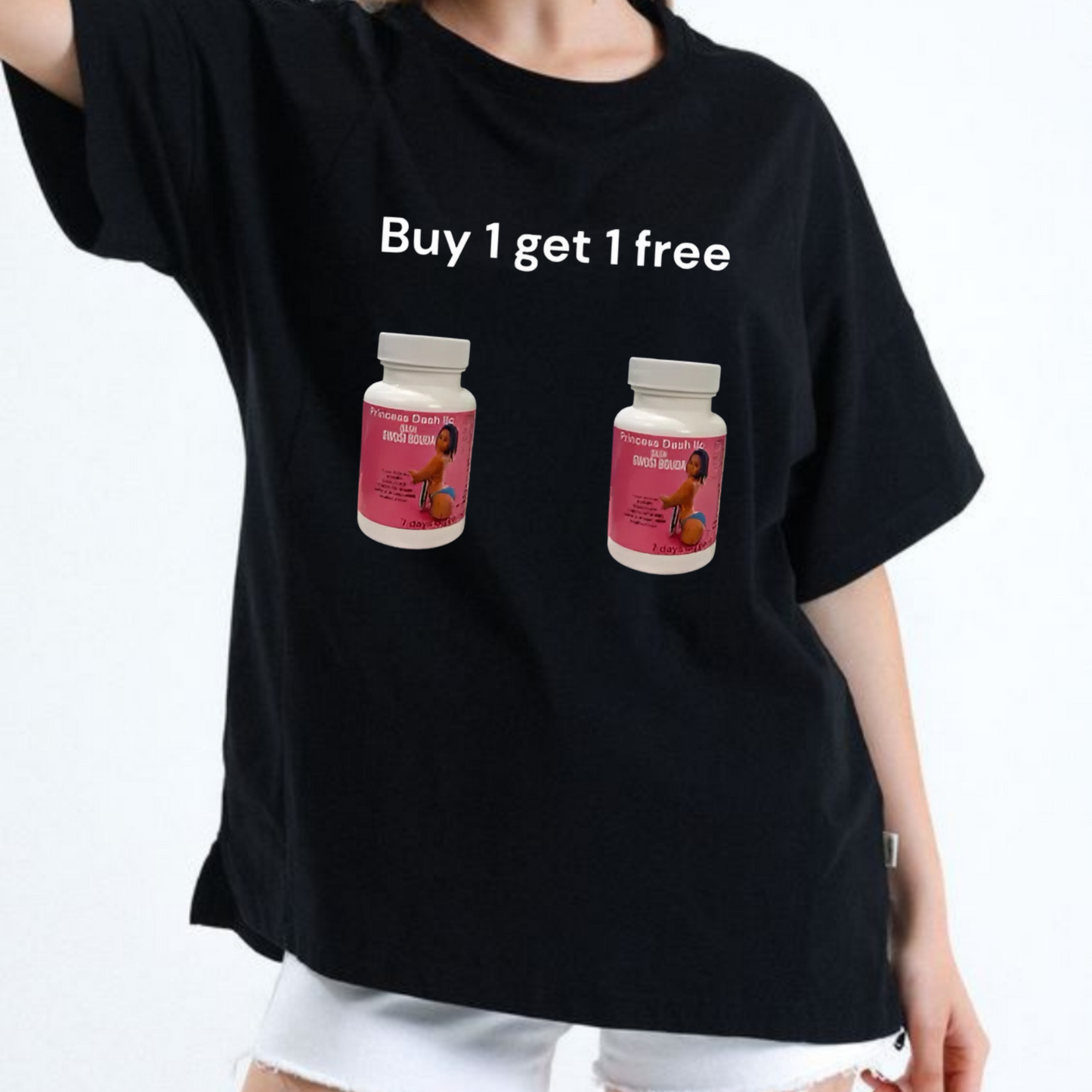 "Bel Bouda Anform" Women's T-Shirt – BOGO Free Black Tee, Empowering Graphic Design, Unique & Stylish Top - Dogmomhat