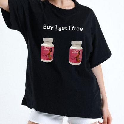 "Bel Bouda Anform" Women's T-Shirt – BOGO Free Black Tee, Empowering Graphic Design, Unique & Stylish Top - Dogmomhat