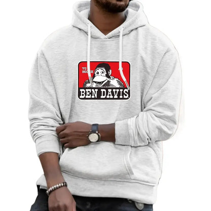Ben Davis-Inspired Men's Casual Hoodie - Autumn & Winter Workwear - Dogmomhat