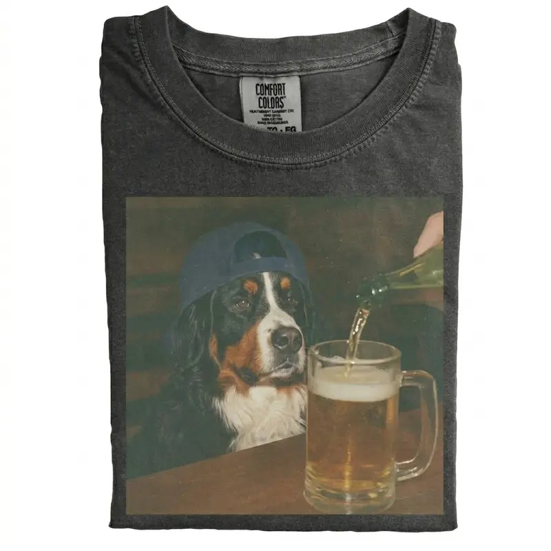 Dog Breeds "Available Beer" Vintage 90s T-Shirt