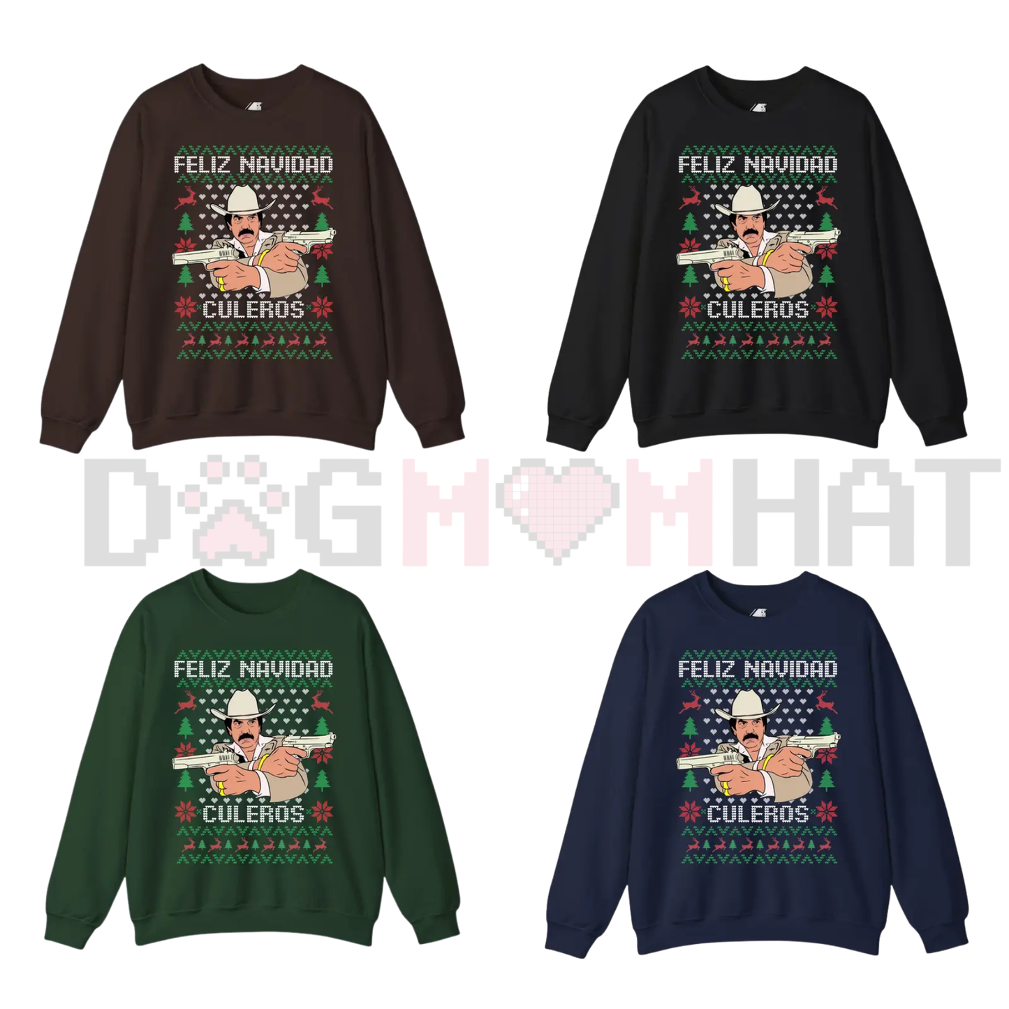 Beto El Mero León del Corrido Quintanilla Ugly Christmas Sweater - dogmomhat