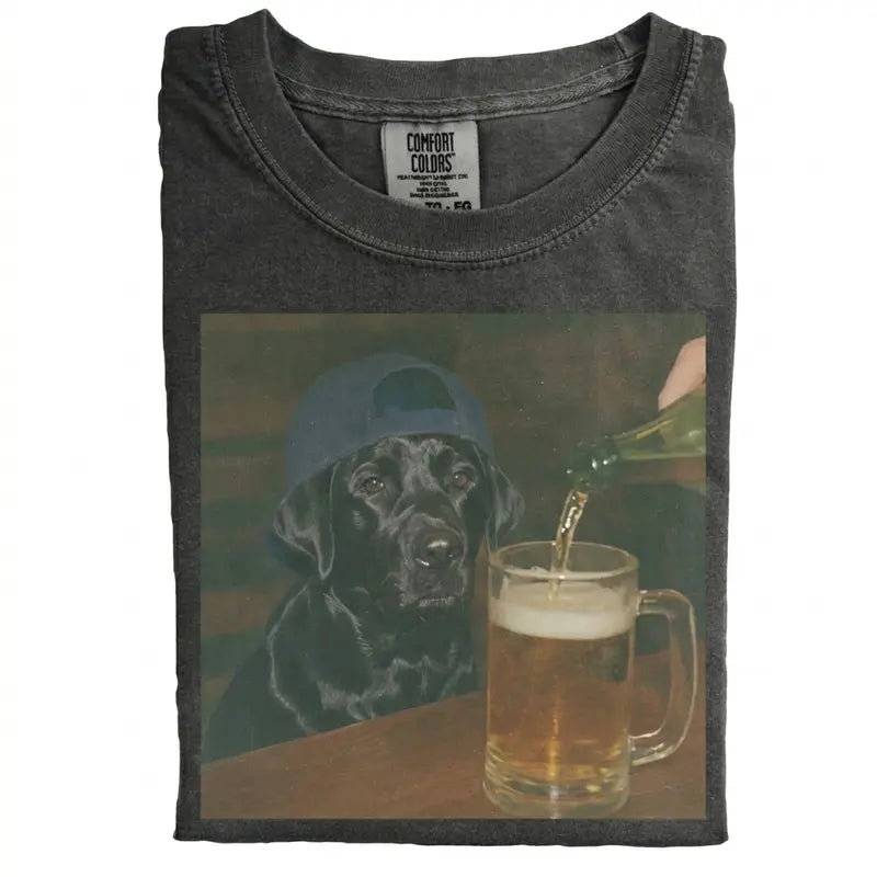 Dog Breeds "Available Beer" Vintage 90s T-Shirt