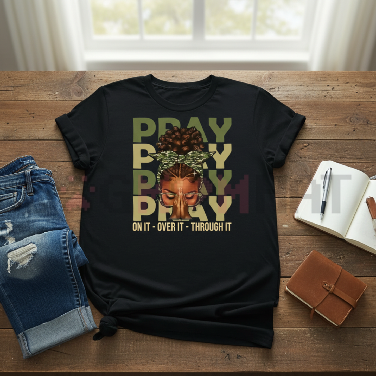 "Blessed Queen" Afro Christian Shirt – Fortify Your Faith Melanin Graphic Tee - Dogmomhat