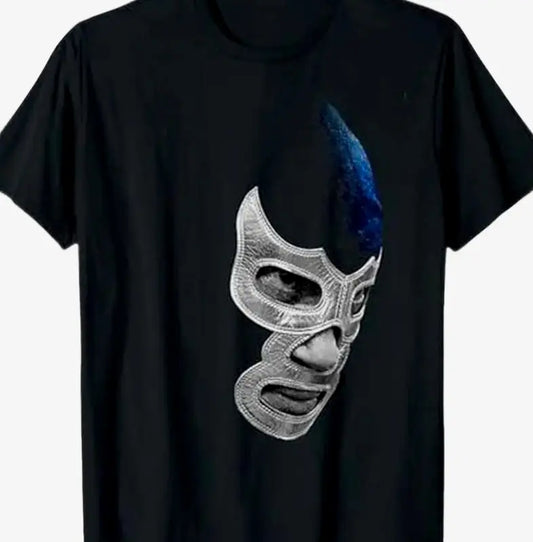 Blue Demon Lucha Libre T-Shirt or Sweatshirt – Mexican Wrestling Legend Graphic Apparel -Dogmomhat