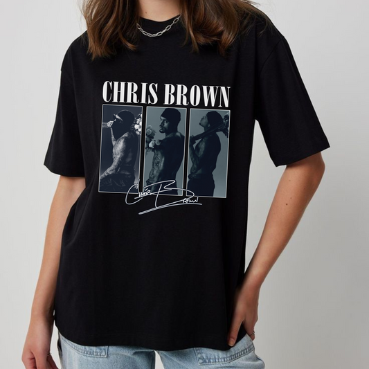C. Brown Vintage Shirt – Classic Retro Concert Tee for Music Fans - dogmomhat
