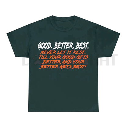 Chicago Bears Motivational 'Good Better Best' Slogan Tee - dogmomhat