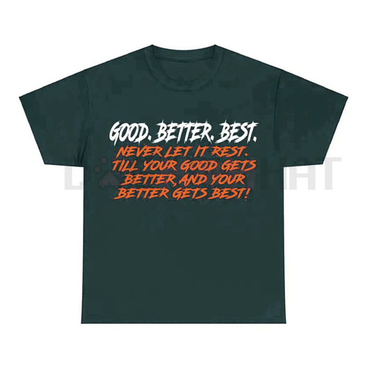 Chicago Bears Motivational 'Good Better Best' Slogan Tee - dogmomhat