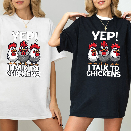 Chicken Lover T-Shirt – Premium Cotton Animal Enthusiast Graphic Tee - Dogmomhat