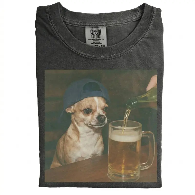 Dog Breeds "Available Beer" Vintage 90s T-Shirt