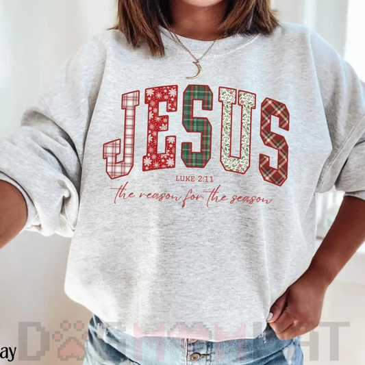 Christian Jesus Sweatshirt – Christmas Bible Verse Trendy Faith Apparel Gift - dogmomhat