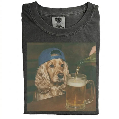 Dog Breeds "Available Beer" Vintage 90s T-Shirt