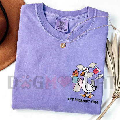 Comfort Colors® Nurse Goose T-Shirt - Funny Silly ER & RN Nurse Graphic Tee - dogmomhat