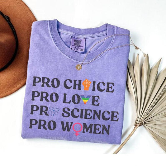 Comfort Colors Pro-Choice Feminist Shirt – Women’s Rights Tee, LGBTQ+ Pride & Activist Apparel - Dogmomhat