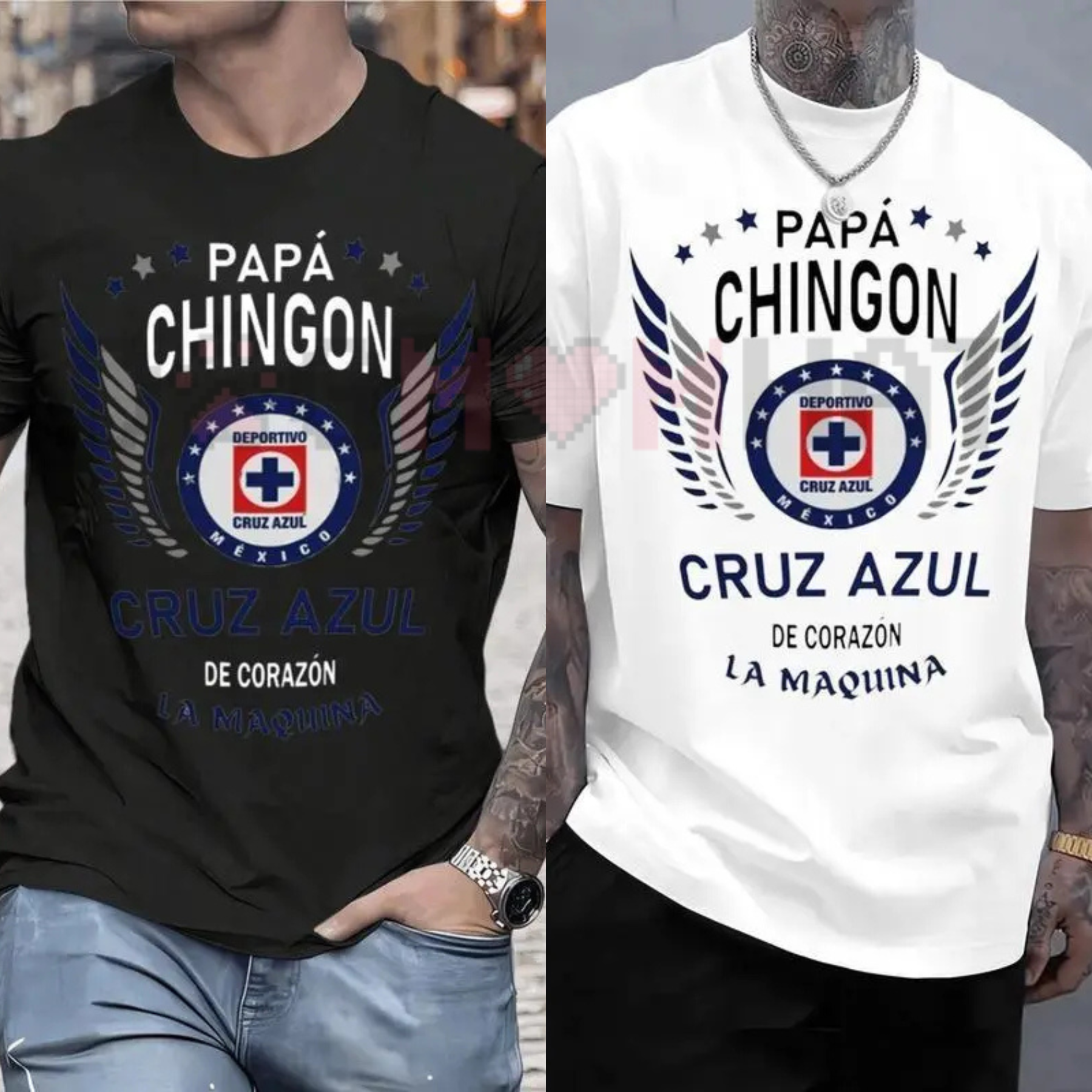 Cruz Azul "Papá Chingón" Graphic Tee – Premium Soccer Fan T-Shirt - Dogmomhat