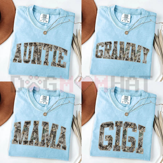 Custom Mama Chambray T-Shirt – Personalized Camo Mama Shirt - Dogmomhat