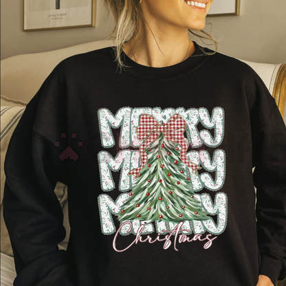 Cute Floral Christmas Sweatshirt - dogmomhat