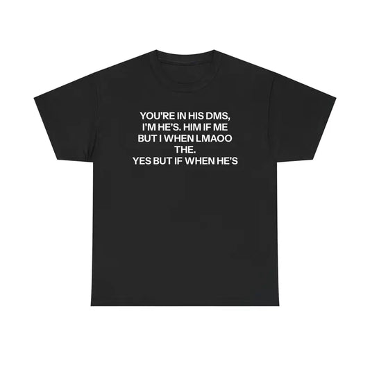 "DMs" T-Shirt - Funny 'Direct Messages' Social Media Tee - Dogmomhat