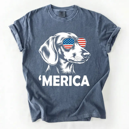 Patriotic Dog 4th of July T-Shirt