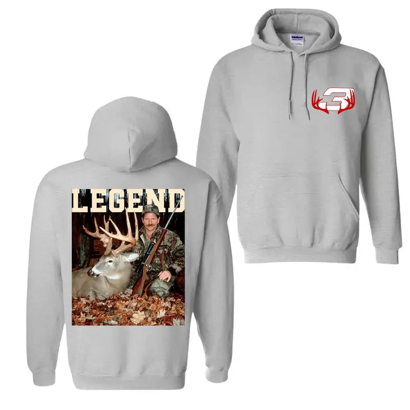 Dale Earnhardt With Deer Hoodie – Vintage Hunting Season Racing & Hunting Fan Unisex Graphic Top - dogmomhat