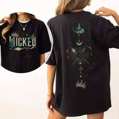 "Defy Gravity" Wicked Musical 2-Side Shirt – Elphaba Glinda Graphic Tee - dogmomhat
