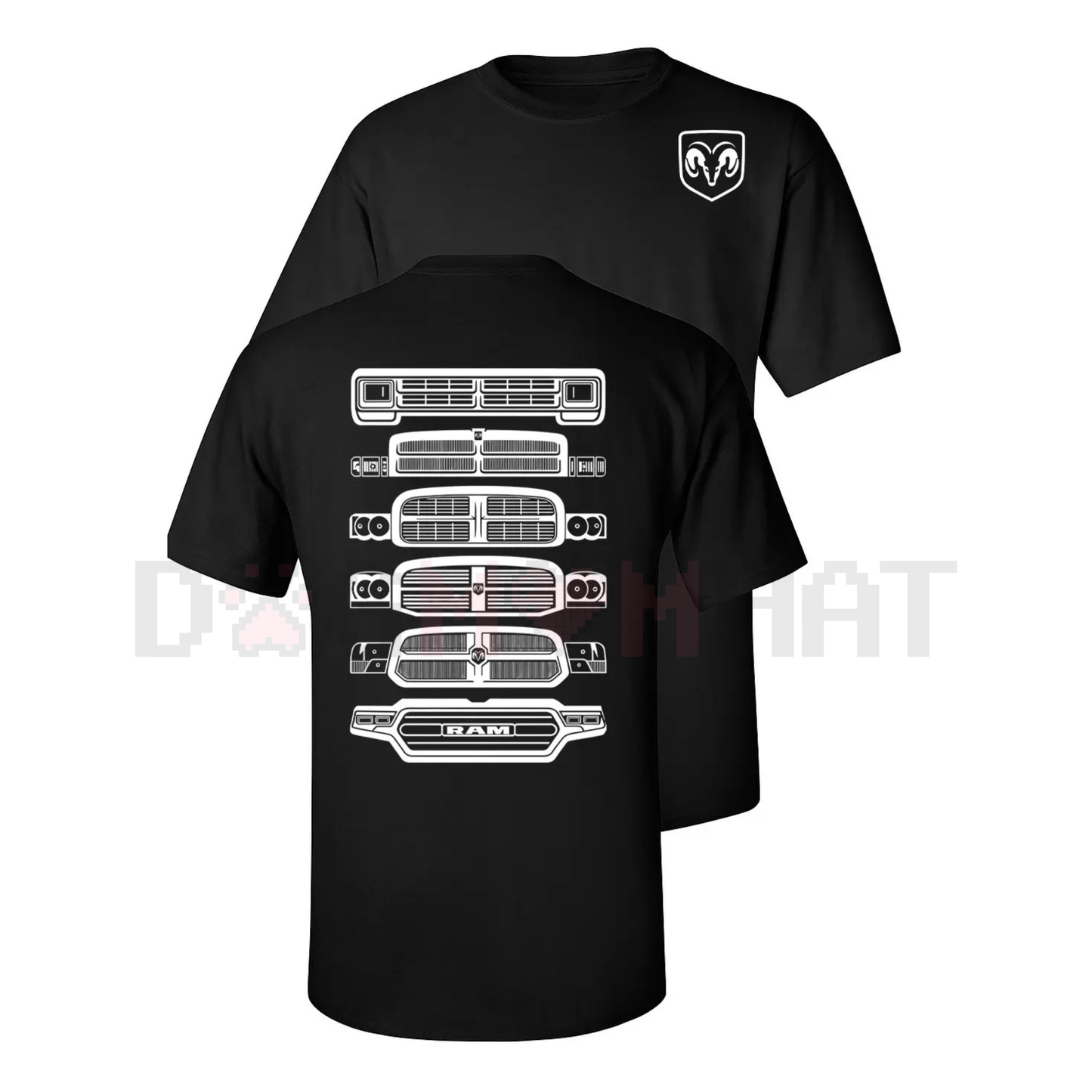 Dodge Ram Grille Evolution Graphic Tee - dogmomhat