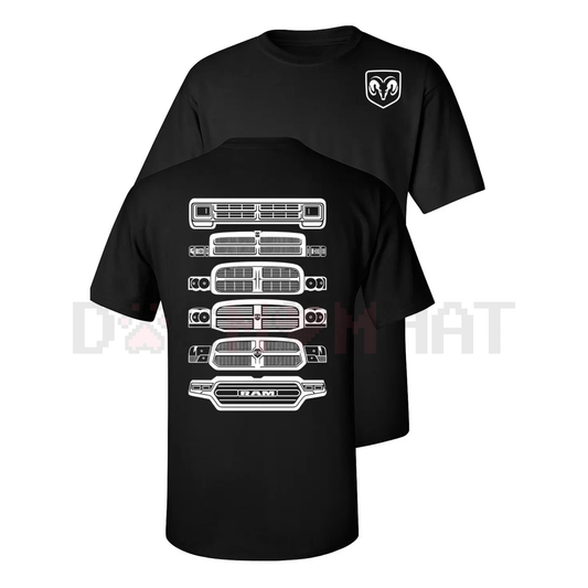 Dodge Ram Grille Evolution Graphic Tee - dogmomhat