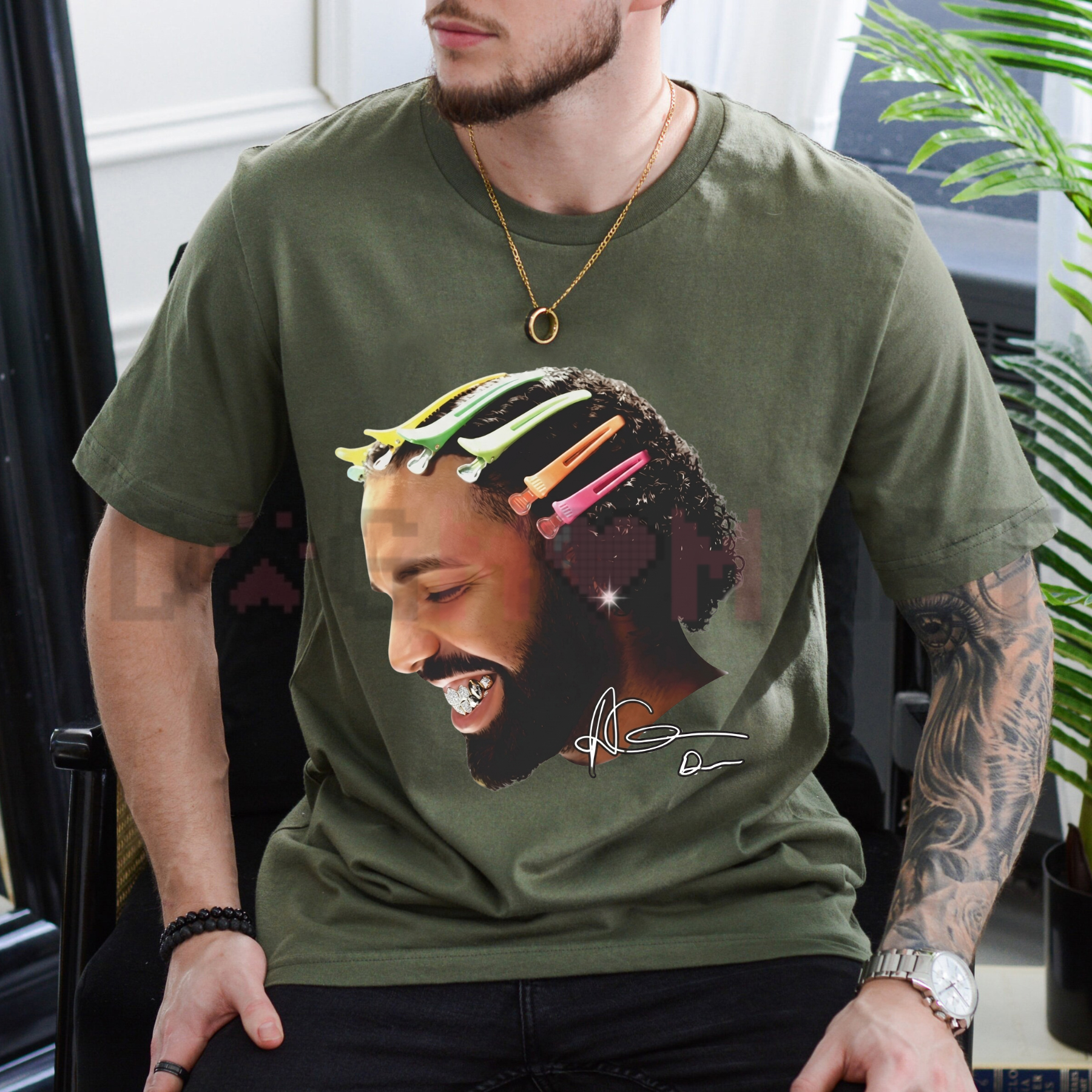 Drake "For All The Dogs" Big Face Graphic Tee – Premium Hip-Hop Streetwear - Dogmomhat