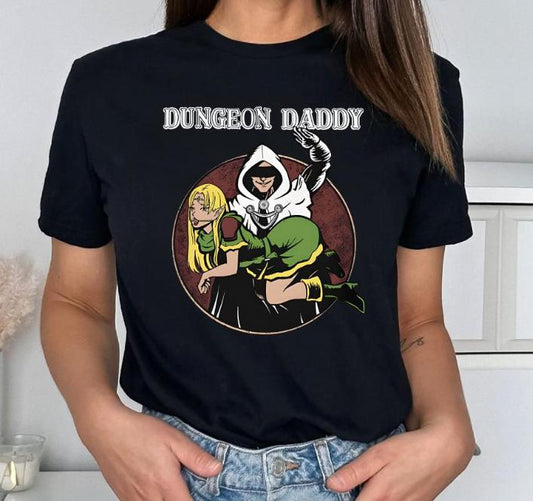 Dungeon Daddy T-Shirt – Funny Unisex Crewneck Tee for Men & Women, Casual Summer Party Top - Dogmomhat