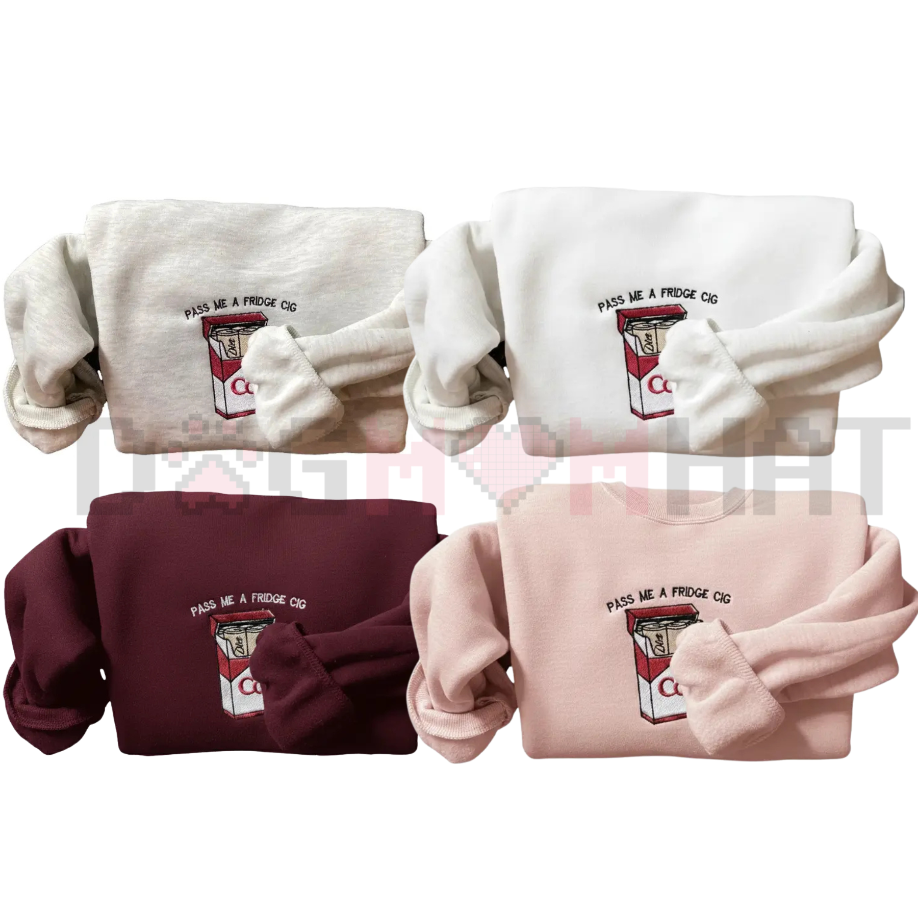 Embroidered "Pass Me A Fridge" Sweatshirt - dogmomhat