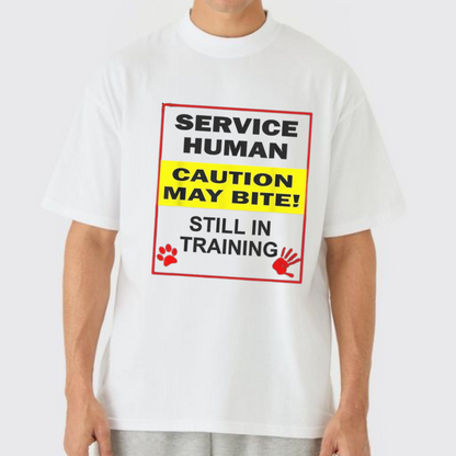 "Emotional Support Human, Do Not Pet" T-Shirt – Funny Service Dog Love Graphic Tee