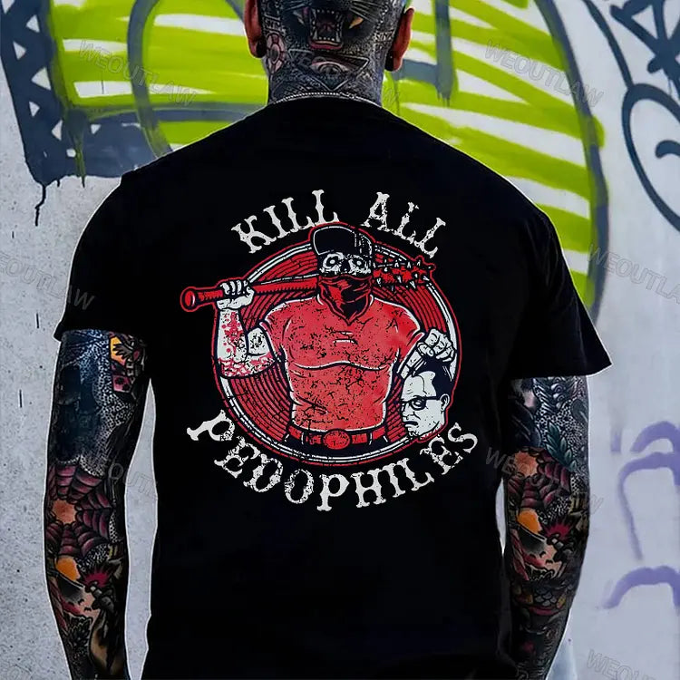 💖🗣️ Speak Up. Stand for the Voiceless.
Our "End All Pedo" Print T-Shirt is a powerful statement of solidarity and a call to action against abuse. This isn't just a shirt—it’s a symbol of your unwavering commitment to protect the vulnerable and advocate for a safer world. Wear this tee to raise awareness and let your voice be heard in the fight to end abuse.

"End All Pedo" Print T-Shirt – Anti-Abuse Advocate Apparel, Unisex Statement Tee - Dogmomhat
