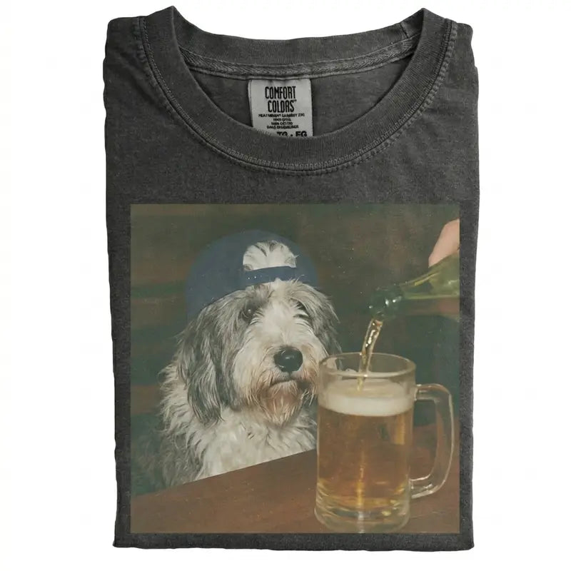 Dog Breeds "Available Beer" Vintage 90s T-Shirt