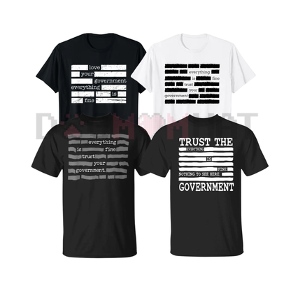 "Everything Is Fine" Redacted Conspiracy T-Shirt - dogmomhat