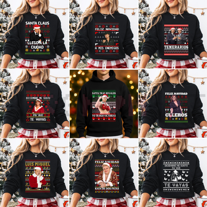Feliz Navidad Sweatshirt – Mexican Christmas Gift & Funny Holiday Crewneck for Him & Her - dogmomhat