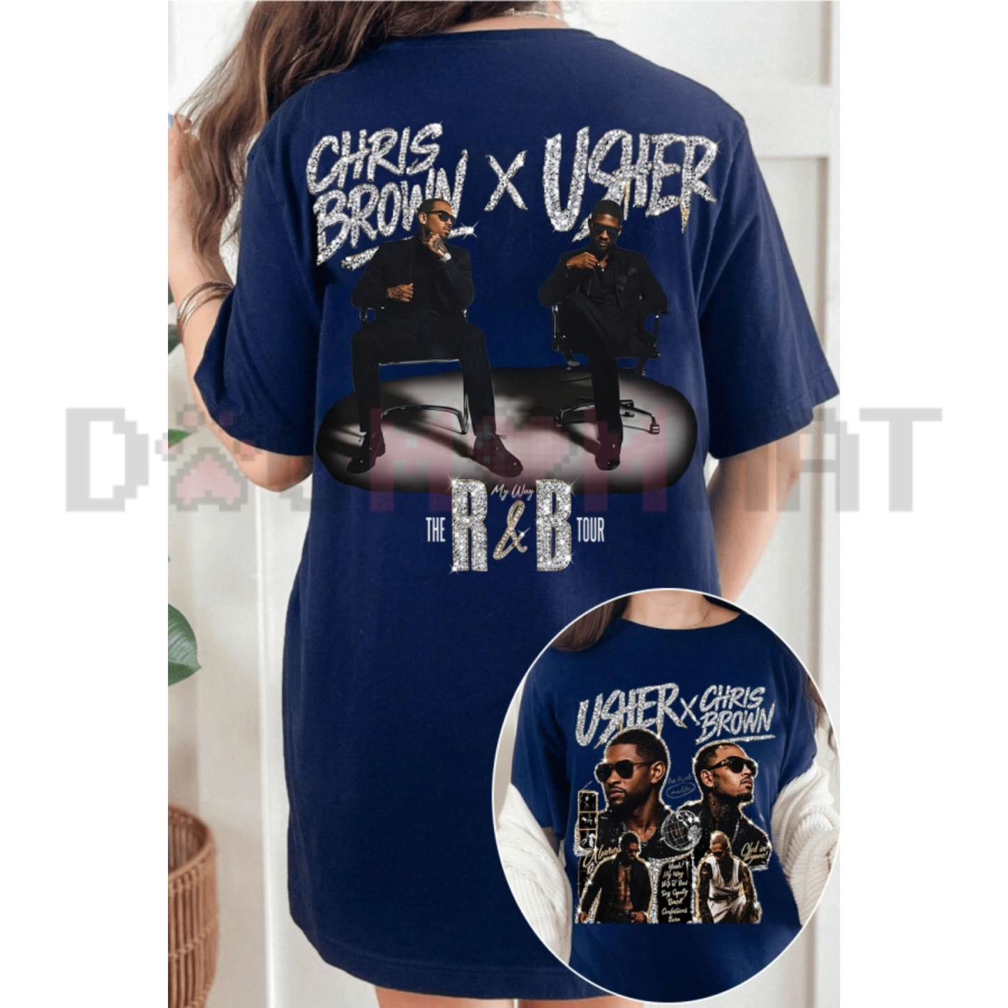 2 side view of Raymond and Brown Premium R&B Tour Vintage T-Shirt - dogmomhat