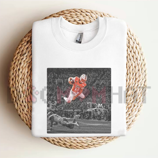 Front view of the Drew Mestemaker Oklahoma Football T-Shirt displaying athletic collegiate typography printed across the chest. - dogmomhat