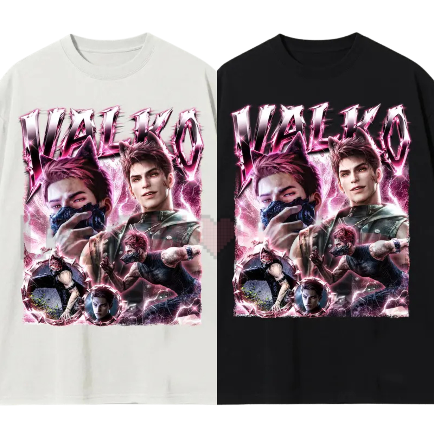 Front view of the Valko Love and Deepspace Graphic Unisex T-Shirt - dogmomhat