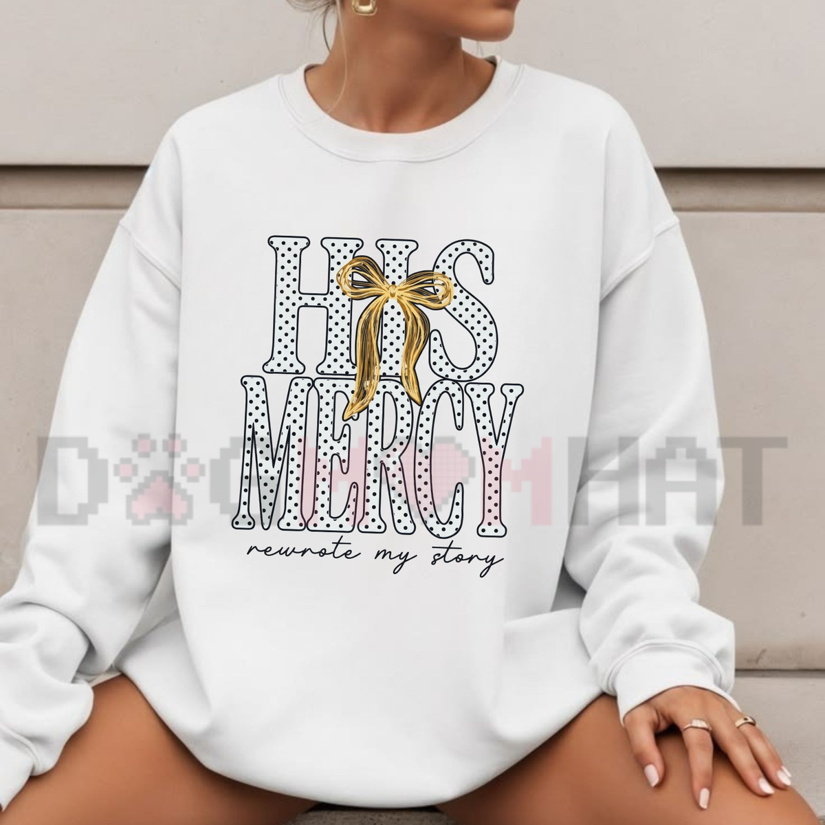 Front view of the parke horizon sweatshirt displaying retro desert coyote graphic typography across the chest of a soft fleece crewneck pullover. - dogmomhat