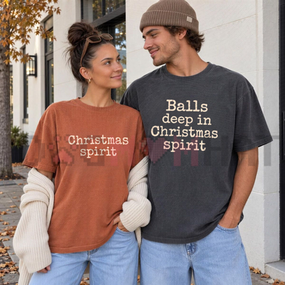 Front view of the roast & toast squad top displaying funny Chest Nuts parody graphic artwork across the chest of a Comfort Colors shirt. - dogmomhat