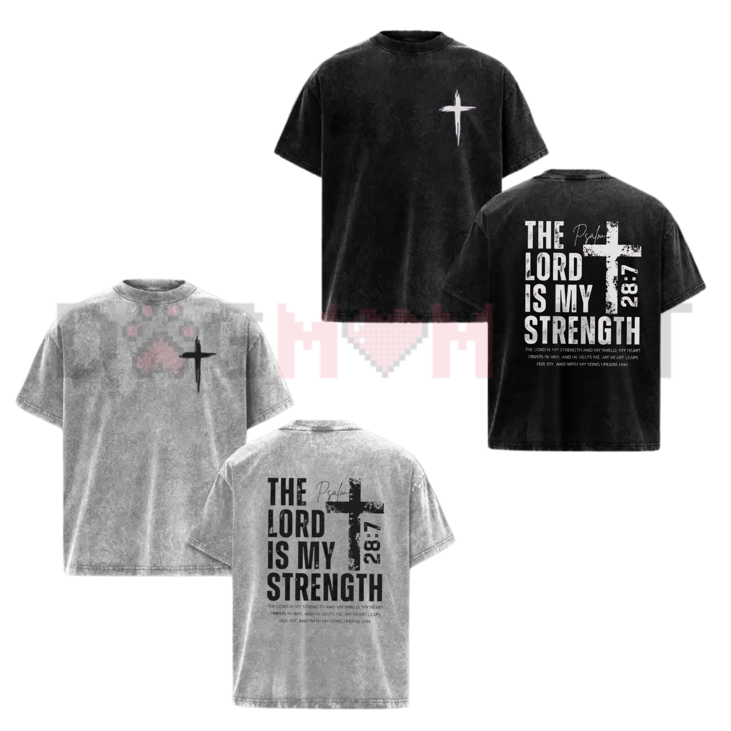 Front view of the vintage washed Jesus Gym Shirt showing the detailed retro Christian weightlifting graphic design across the chest - dogmomhat