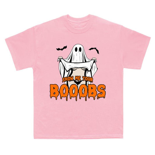 Funny Halloween Ghost T-Shirt – Trendy Spooky Season Tee for Men & Women, Soft Cotton Unisex Fit - dogmomhat